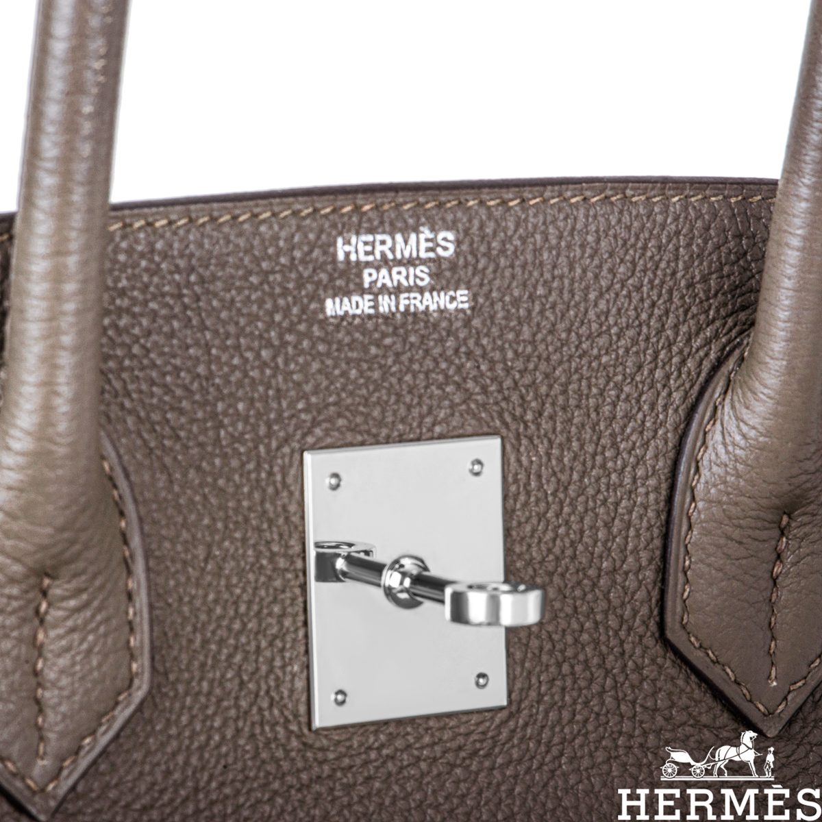 Hermès Birkin 35 Etoupe Taupe Bag PHW – Reeluxs Luxury